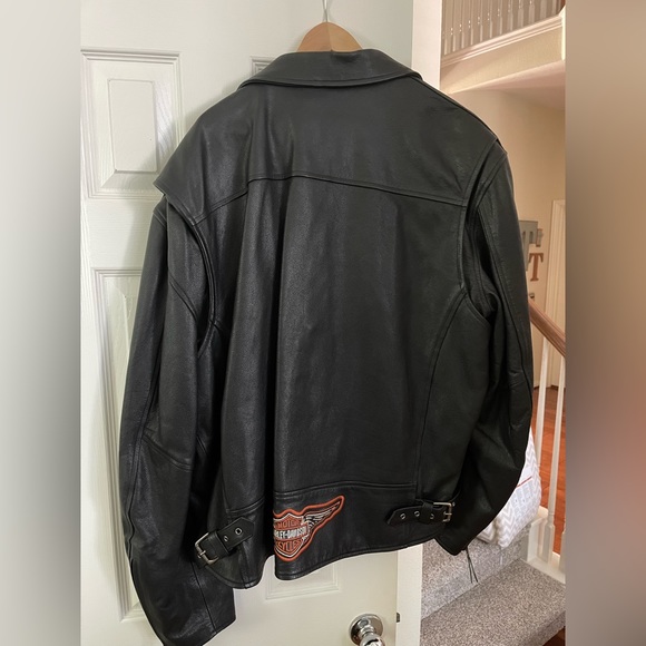 Mens Harley Davidson Leather Jacket 3XL - Picture 2 of 9